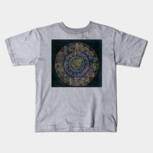 Scorpio horoscope free-hand mandala - Renate van Nijen Kids T-Shirt